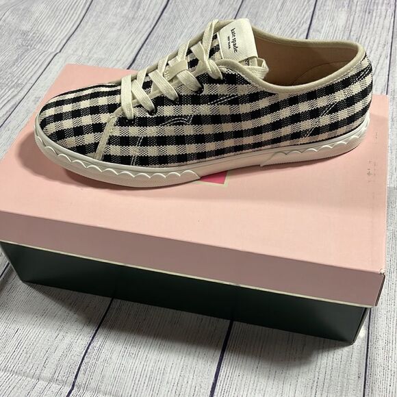 KATE SPADE Vale Sneakers - Gingham Black/Cream - Picture 5 of 9